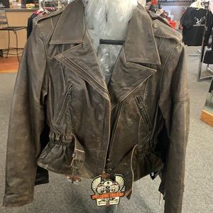 Retro Brown Leather Jacket